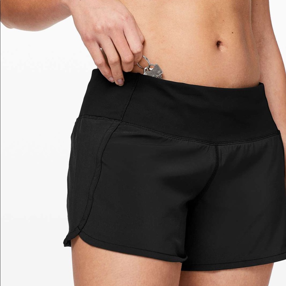 Lululemon Lululemon Run Times Short II - 4” in black. Size 6.